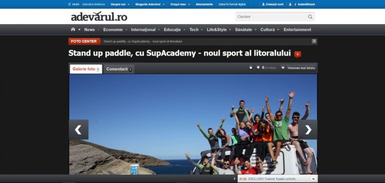 Stand up paddle, cu SupAcademy – noul sport al litoralului
