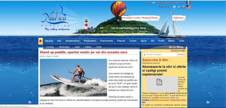 Stand up paddle, sportul nautic pe val din aceasta vara