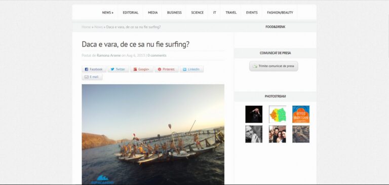 Daca e vara, de ce sa nu fie surfing?