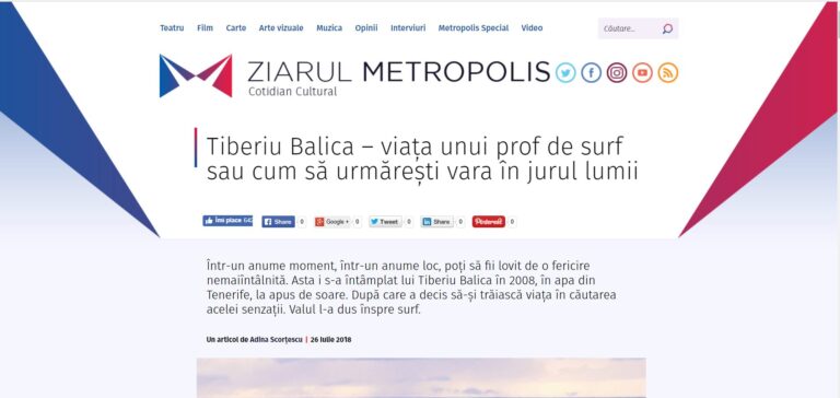 Tiberiu Balica – viața unui prof de surf sau cum să urmărești vara în jurul lumii